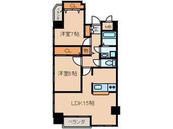 間取図 サムティイ－スト白壁