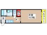 みずほ28 1Kの間取り