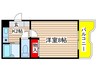 プロクシィスクエア安田通 1Kの間取り