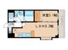 Casa Del　Sol 1LDKの間取り