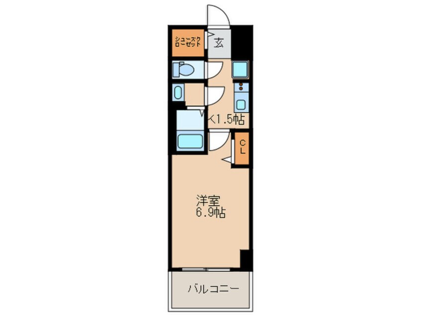 間取図 ﾌﾟﾚｻﾝｽ東別院駅前Ⅱ(304)