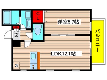 間取図 クラージュ