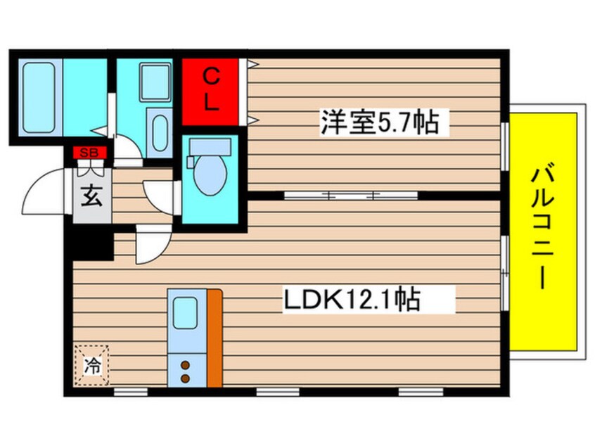 間取図 クラージュ