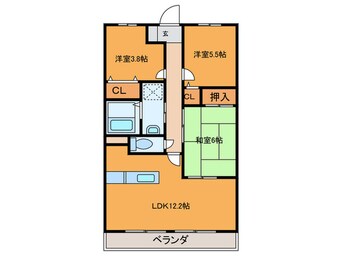 間取図 ルミエ－ル