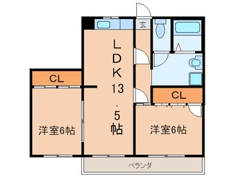 間取図 ライフオン生駒　東棟