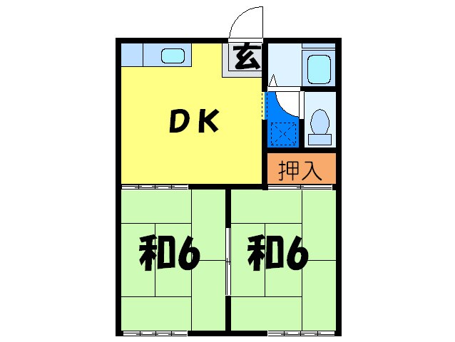 間取り図 フォ－ブル河原