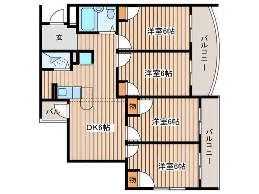 間取図 コンセール妙音通