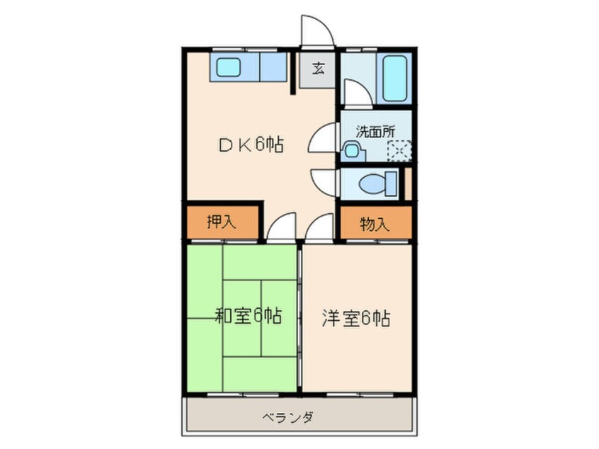 間取図 コ－ポ酒井