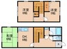 アベニュー野立Ⅱ 3DKの間取り