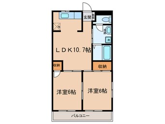 間取図 ラ・キャッスルⅡ