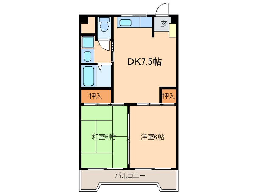 間取図 丸の内カジウラマンション