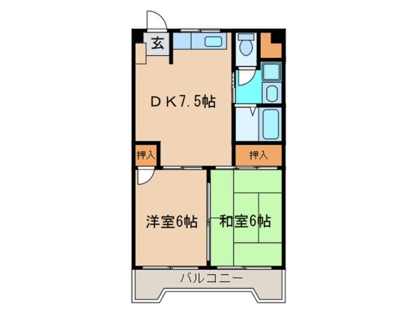 間取図 丸の内カジウラマンション