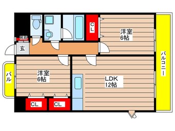 間取図 リ－ブル原Ⅱ