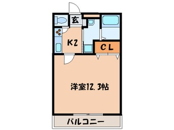 間取図 アンプル－ルリ－ブル悠Ⅰ