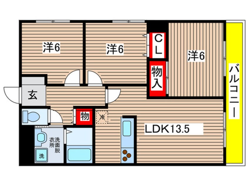 間取図 Ｈ・Ｓ　ＴＯＷＮ