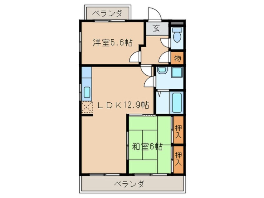 間取図 エクセレント・ピア