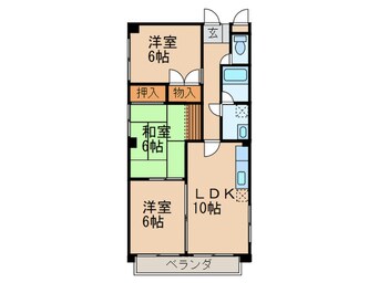 間取図 アサヒビル