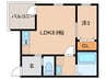 ROBOT HOUSE 守山A棟 1LDKの間取り