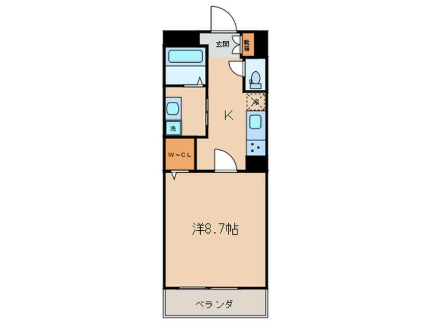 間取図 カスタリア新栄Ⅱ