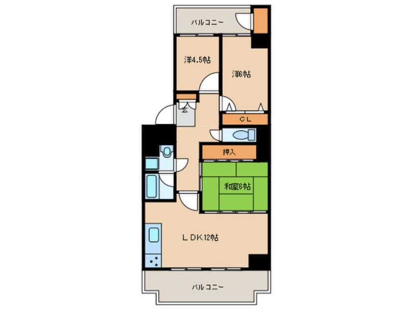 間取図 エスポア神宮西（904）