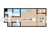 Amirl Premier Heian-dori 1LDKの間取り