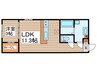 Amirl Premier Heian-dori 1LDKの間取り