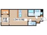 Amirl Premier Heian-dori 1LDKの間取り
