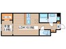 Amirl Premier Heian-dori 1LDKの間取り