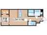 Amirl Premier Heian-dori 1LDKの間取り