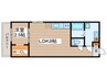 Amirl Premier Heian-dori 1LDKの間取り