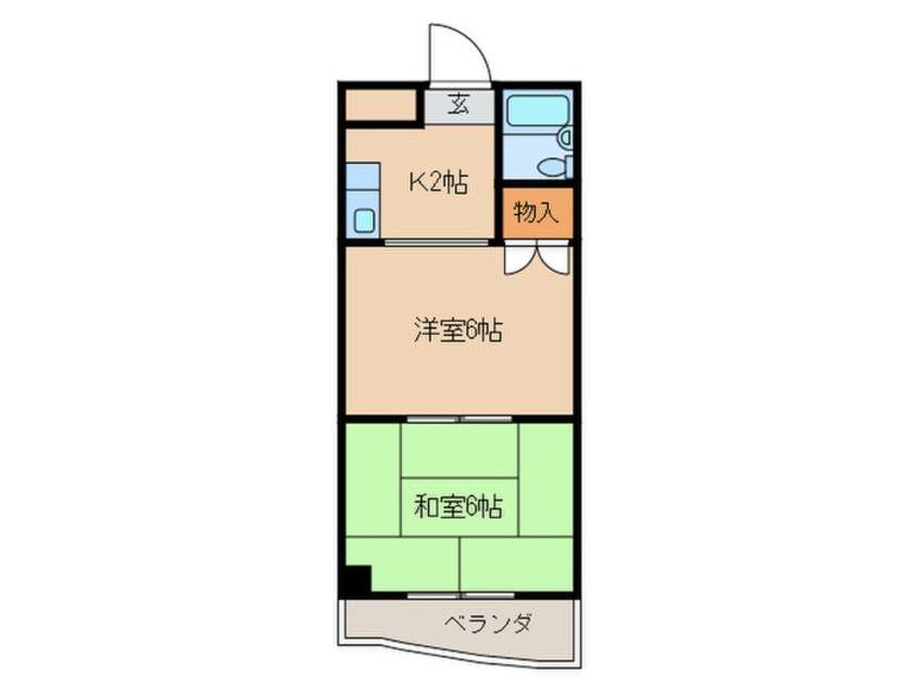 間取図 スカイハイツオダ