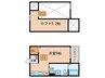 ルミエール黄金 1Rの間取り