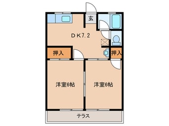 間取図 シティハイムイタクラⅡ
