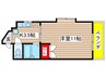 サンライズ松本 1Kの間取り