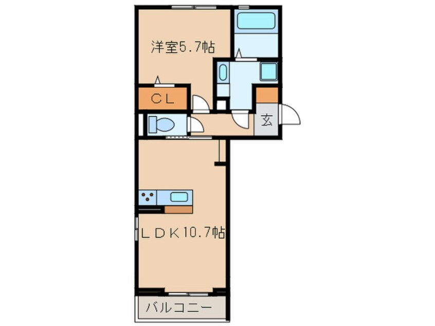 間取図 Ｖｉａ　フォレスタⅠ