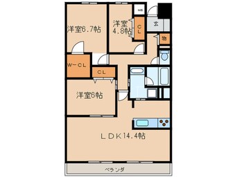 間取図 CORTILE MARUFUKU
