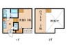 クローバーコート日比野 1Kの間取り