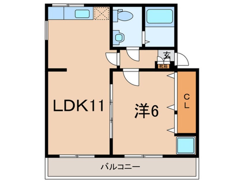 間取図 ＴＷＩＮＳ　ＦＬＡＴ