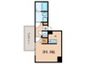 S-RESIDENCE上前津 1Kの間取り