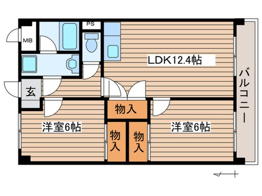 間取図 レ－ジュ中根