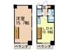 MERIDIAN 1LDKの間取り