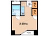 ベルモア堀詰 1Rの間取り
