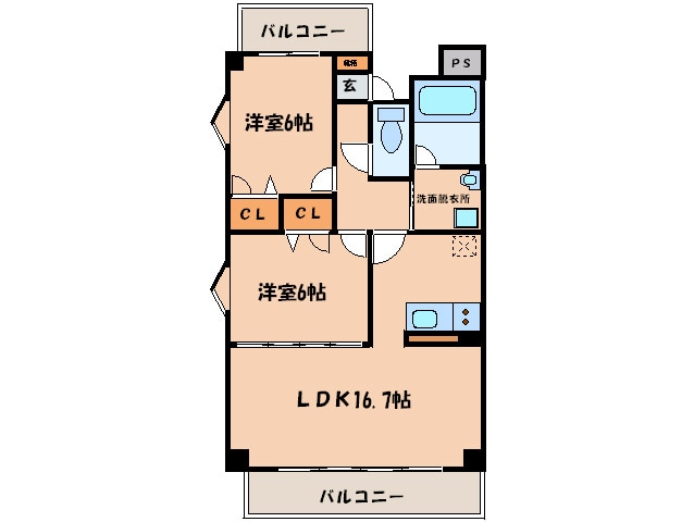 間取り図 ＣａｓａＥＬＥＶＡＴＯⅡ
