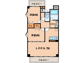 間取図 ＣａｓａＥＬＥＶＡＴＯⅡ