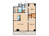 ＣａｓａＥＬＥＶＡＴＯⅡ 2LDKの間取り