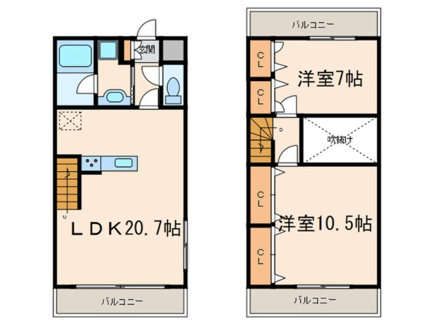 間取図 ＣａｓａＥＬＥＶＡＴＯⅡ