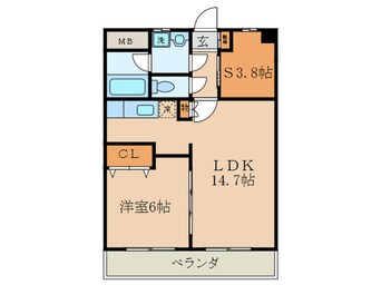 間取図 オレンジ