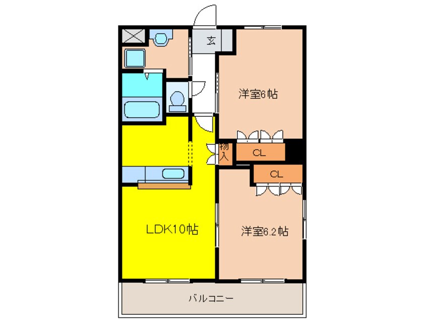 間取図 サンハイツＫＯＵＷＡ