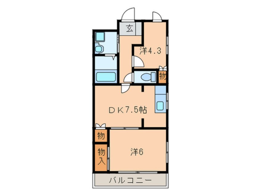 間取図 エグゼ金山