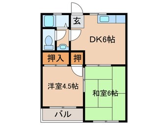 間取図 コ－ポたつみ